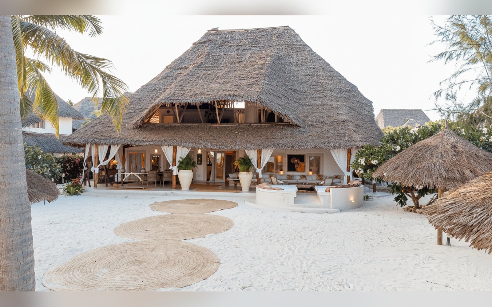 Nuru Luxury Villa, la villa con il tetto in makuti affacciata sulla sabbia bianca